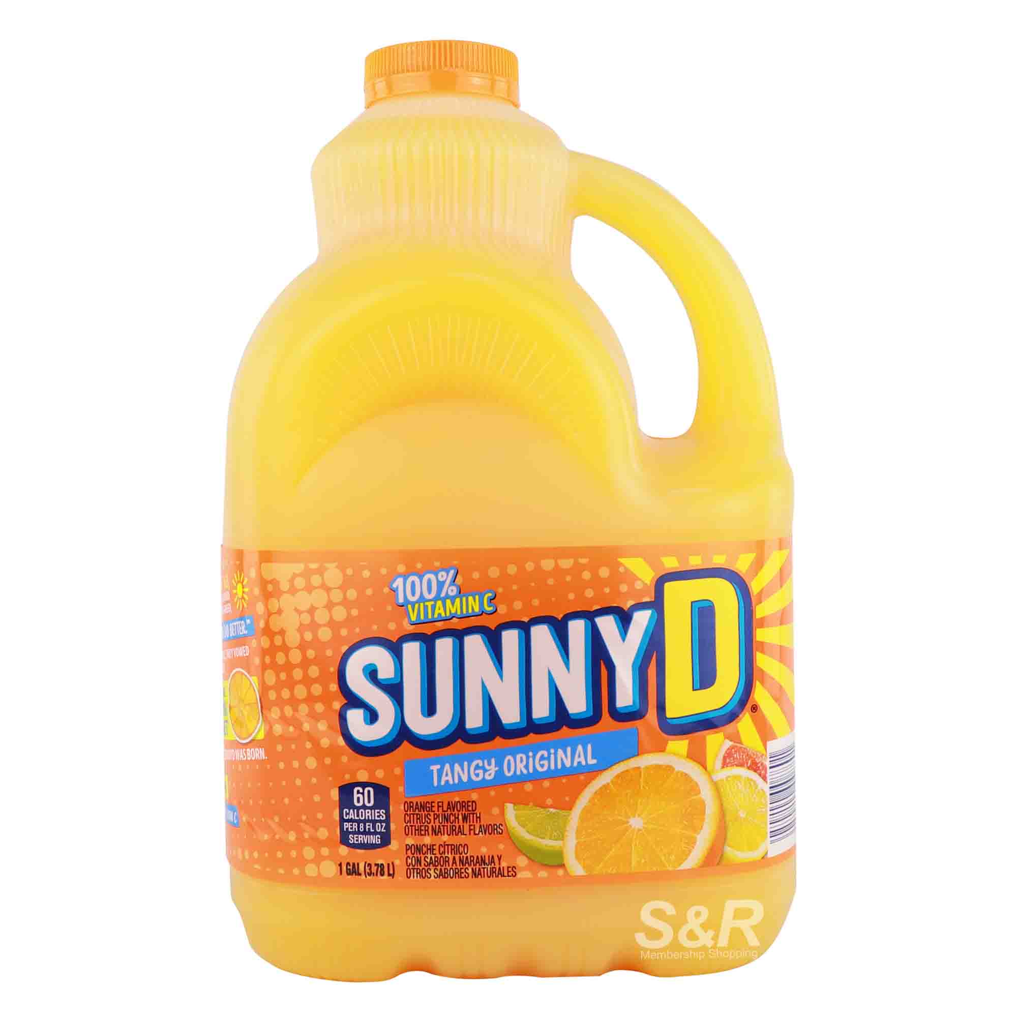 Sunny D Tangy Original Orange Flavored Citrus Punch with Other Natural Flavors 3.78L